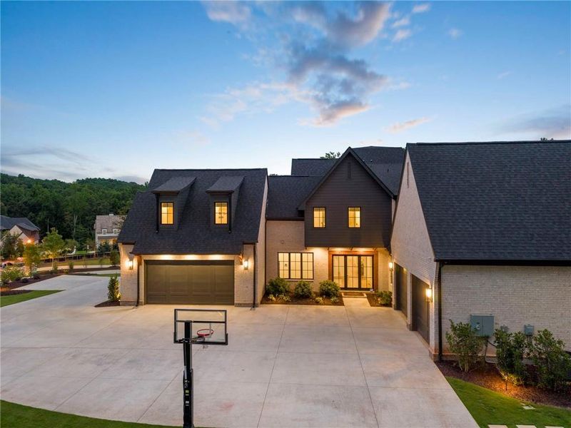 Front exterior of a new home in Lyndon Creek, Milton, GA, highlighting curb appeal (Image 26).