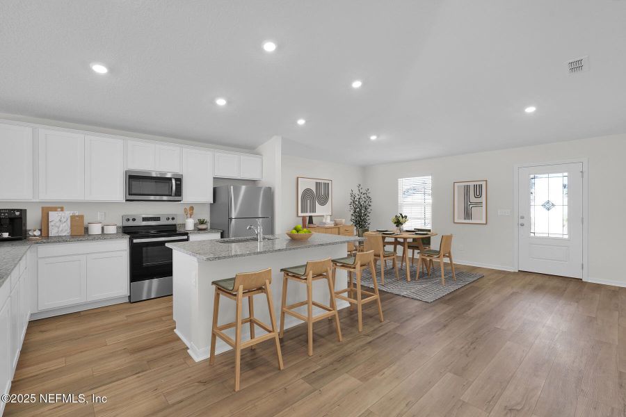 Furnished interior view inside a new home in , Hilliard (Image 3).