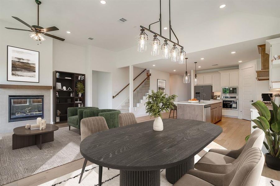 Furnished interior view inside a new home in Pecan Grove, Burleson (Image 15).