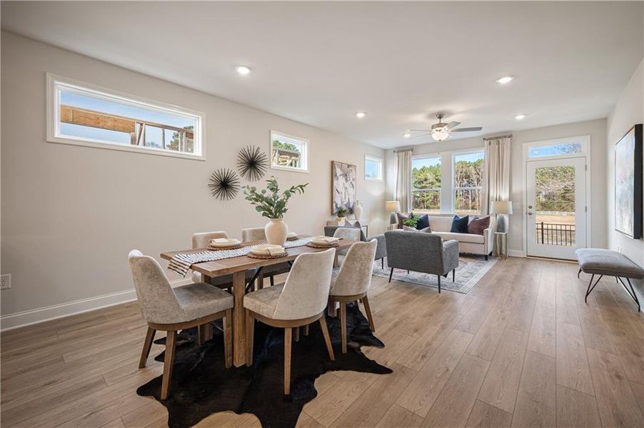 Furnished interior view inside a new home in , Cartersville (Image 7).