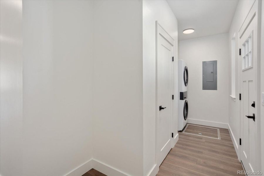 View of hallway to laundry