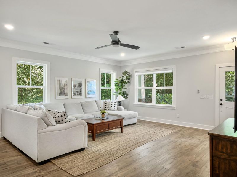 Furnished interior view inside a new home in , James Island (Image 37).
