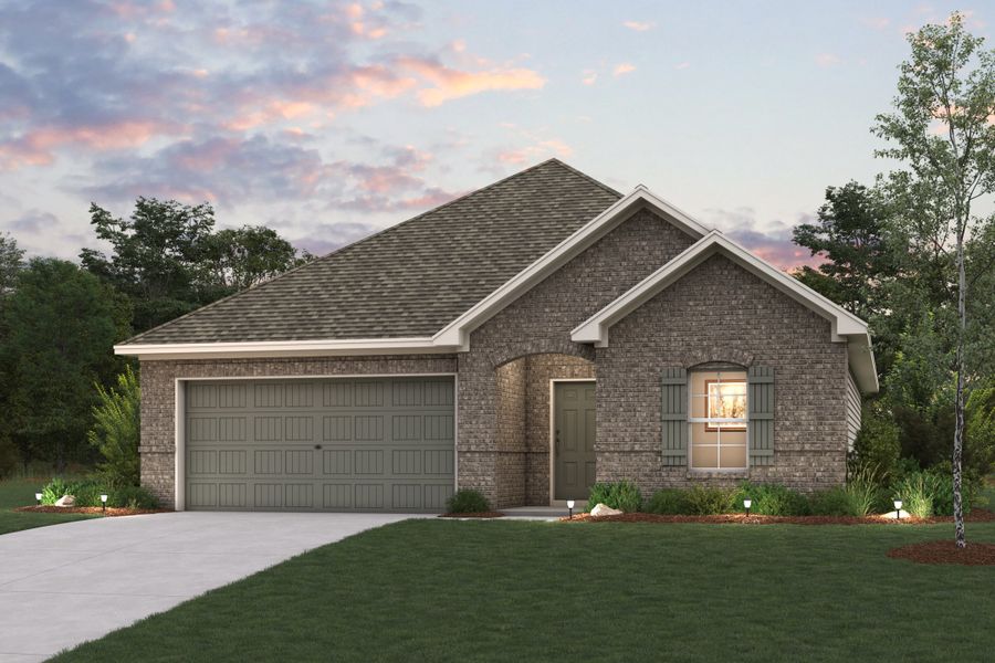 Front exterior of a new home in Pennsylvania Avenue, Springtown, TX, highlighting curb appeal (Image 1). Front exterior of a new home in Pennsylvania Avenue, Springtown, TX, highlighting curb appeal (Image 1).