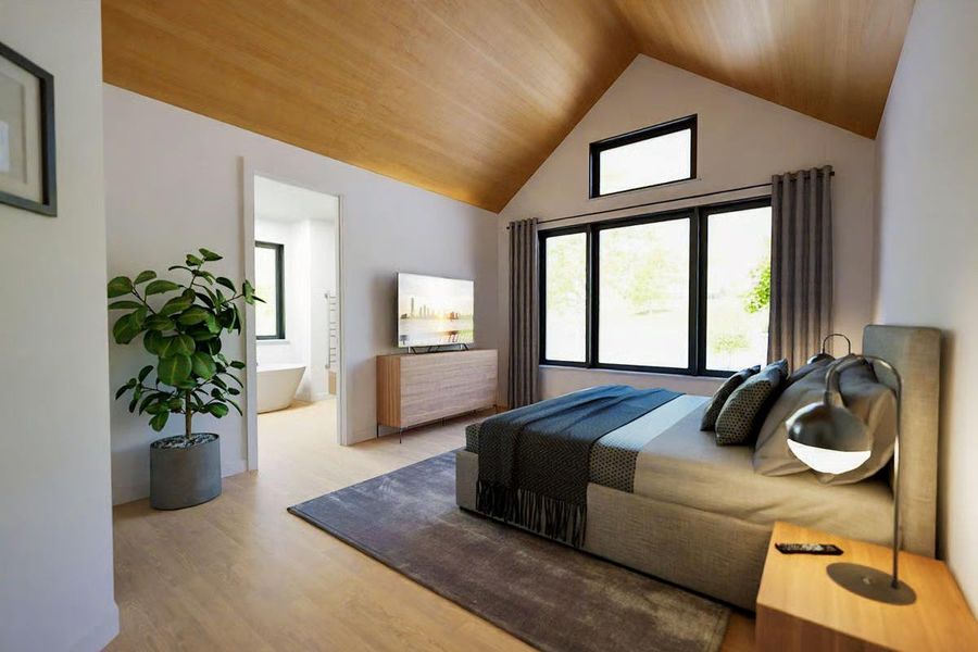 Another view of the picture window offering peaceful views. Another view of the picture window offering peaceful views.