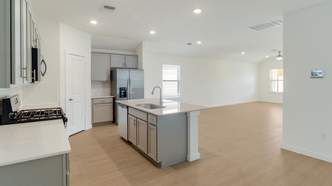 Furnished interior view inside a new home in Trails at Wildhorse, Austin (Image 4).