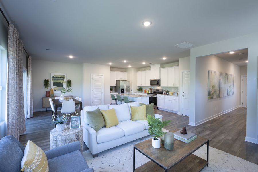 Furnished interior view inside a new home in Village at White Pine, Pendleton (Image 10).