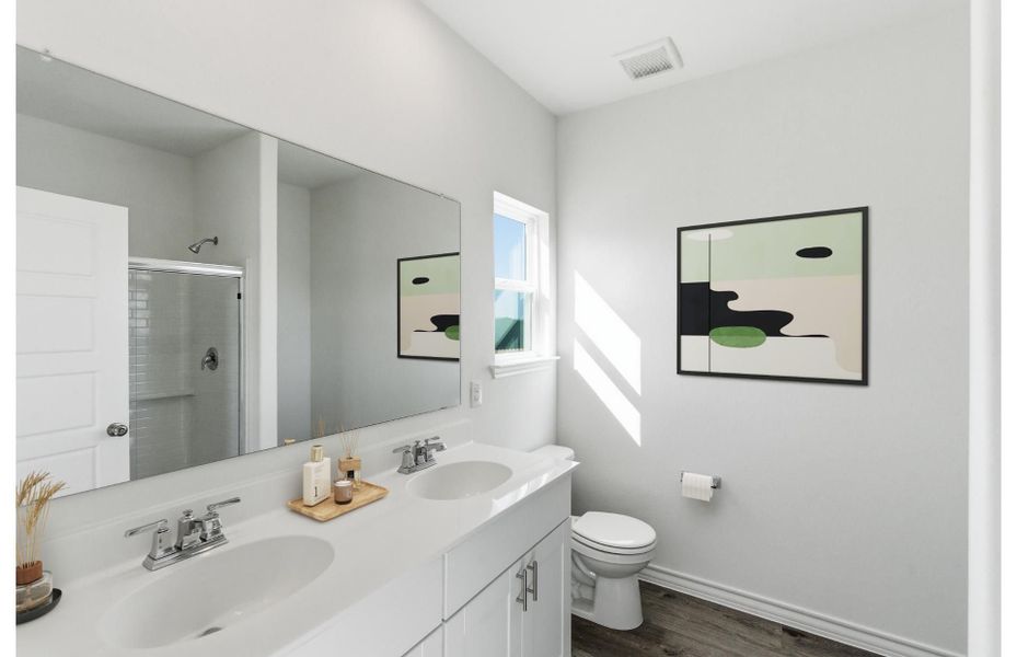 Representative furnished interior of a home built from the Becket by Centex in Davis Ranch, San Antonio (Image 5).