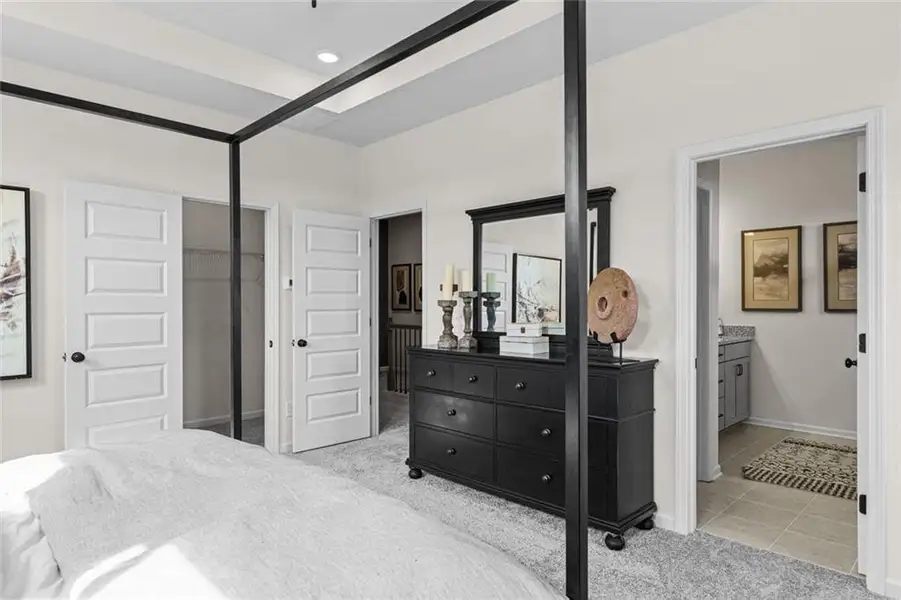Furnished interior view inside a new home in Trinity Station, Auburn (Image 10).