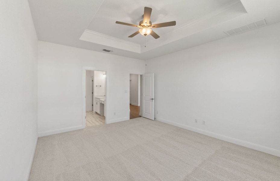 Spacious, unfurnished interior of a new home in Saddleback at Santa Rita Ranch, Liberty Hill (Image 44). Spacious, unfurnished interior of a new home in Saddleback at Santa Rita Ranch, Liberty Hill (Image 44).