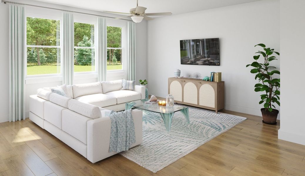 Representative furnished interior of a home built from the Hammock by Mattamy Homes in Cardinal Landing, Coats (Image 5).