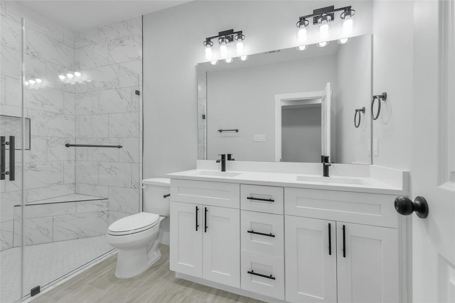 Furnished interior view inside a new home in , Willis (Image 10).