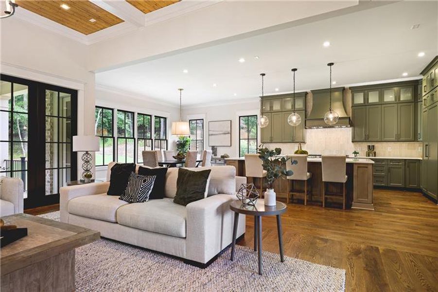 Furnished interior view inside a new home in The Reserve At Governors Towne Club, Acworth (Image 16).