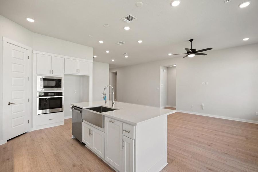 Furnished interior view inside a new home in Lariat, Liberty Hill (Image 9).
