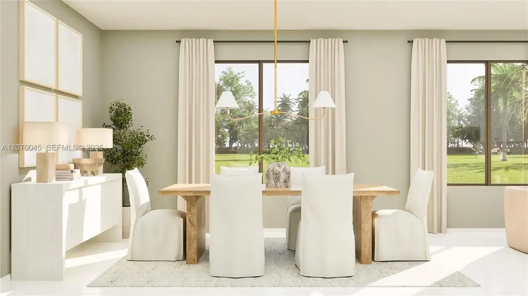 Furnished interior view inside a new home in Coral Breeze, Miami (Image 3).