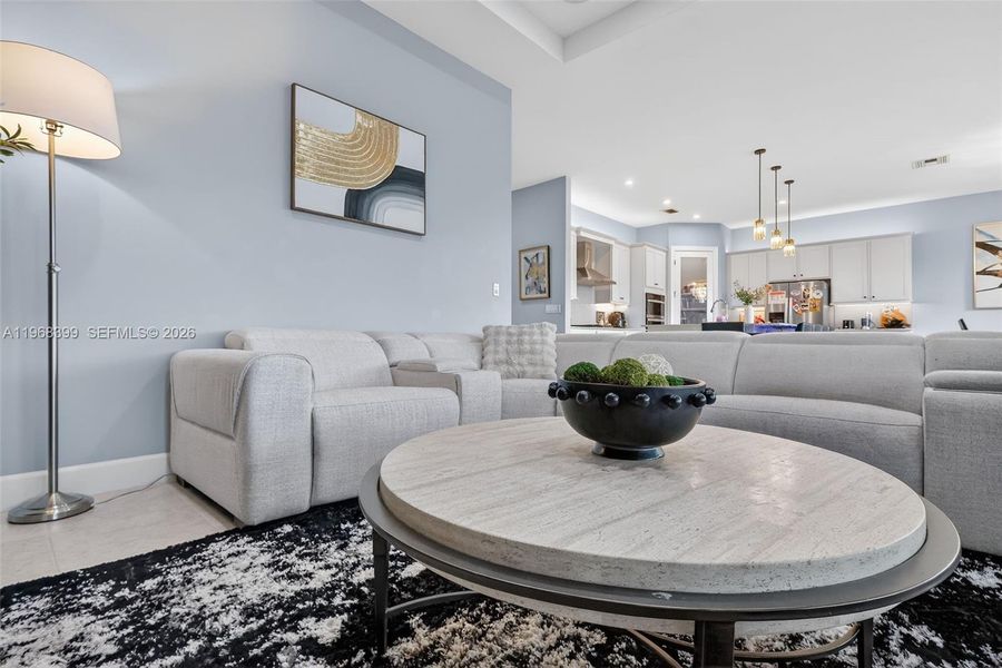 All living room furniture conveys with the sale. Except tv.