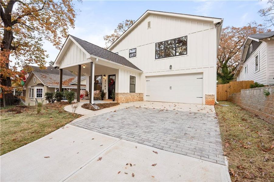 Front exterior of a new home in , Atlanta, GA, highlighting curb appeal (Image 30).