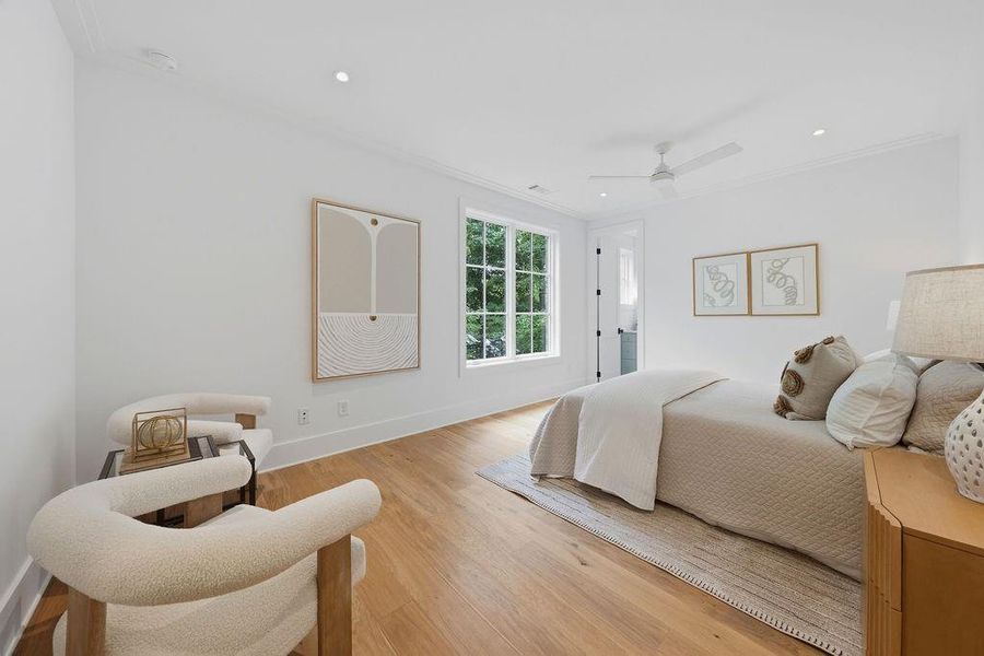 Furnished interior view inside a new home in , Atlanta (Image 86).