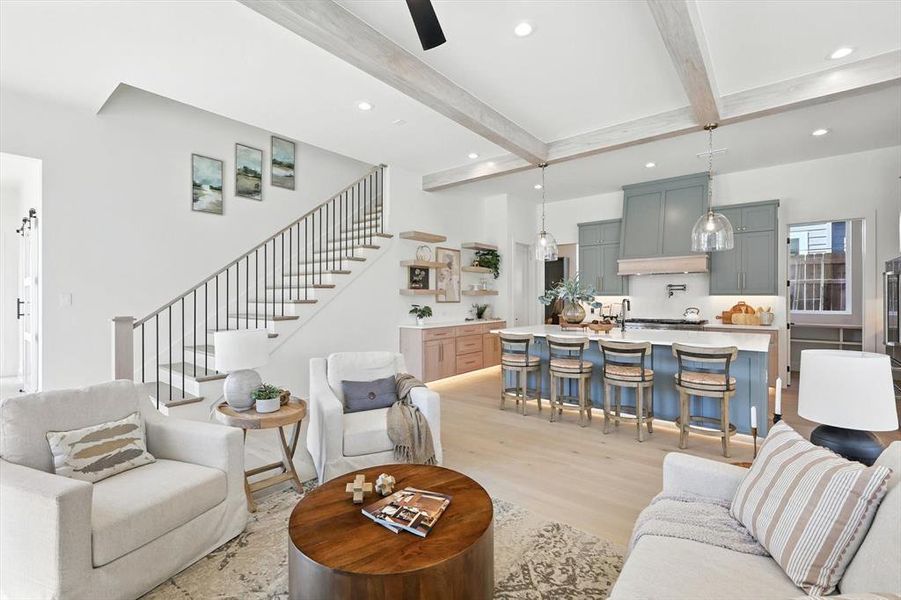 Furnished interior view inside a new home in , Roanoke (Image 15).