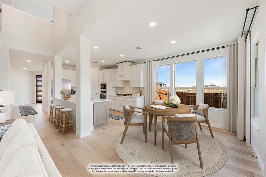 Furnished interior view inside a new home in Hunters Ridge, Crowley (Image 16).
