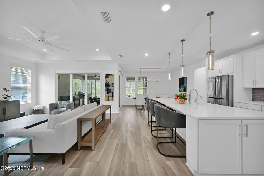 Furnished interior view inside a new home in , Jacksonville (Image 36).