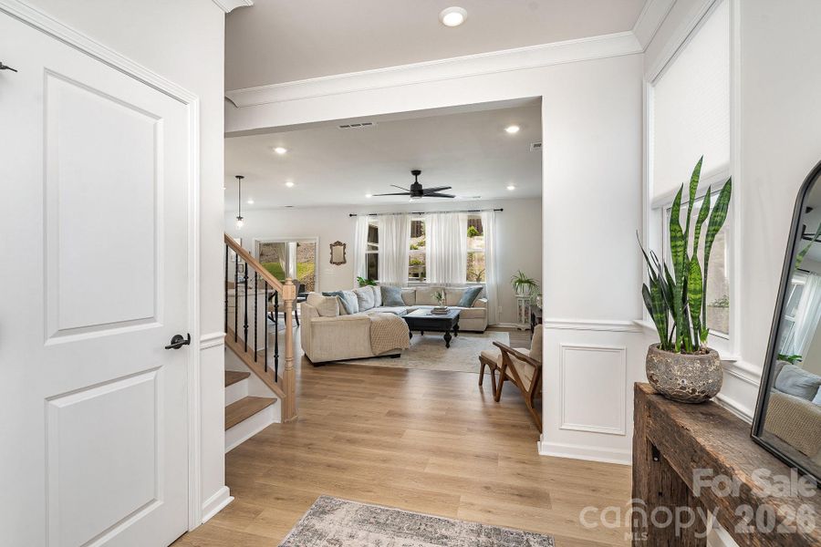 Furnished interior view inside a new home in Village at North Reach, Charlotte (Image 13).