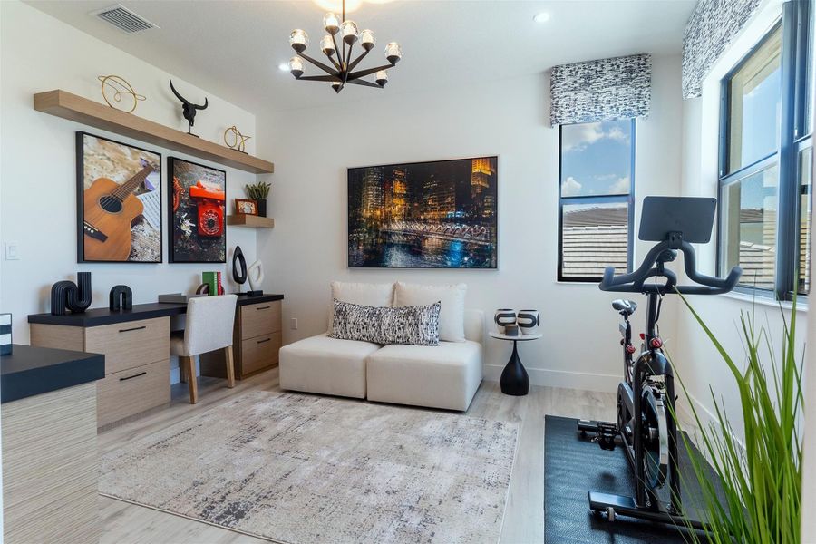 Furnished interior view inside a new home in , Palm Beach Gardens (Image 10).