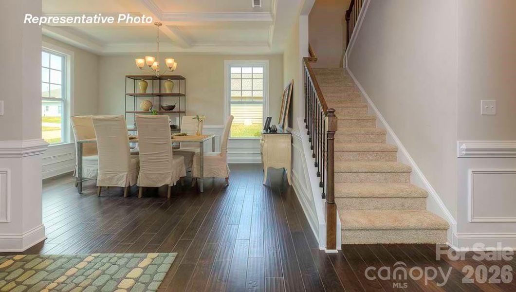 Furnished interior view inside a new home in Sanctuary at Southgate, Indian Trail (Image 10).