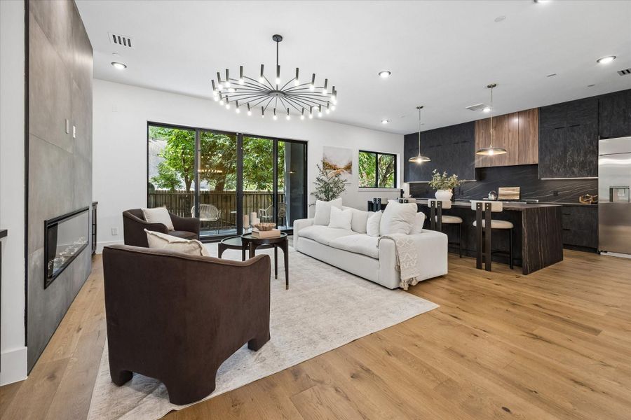 Furnished interior view inside a new home in , Bellaire (Image 14).
