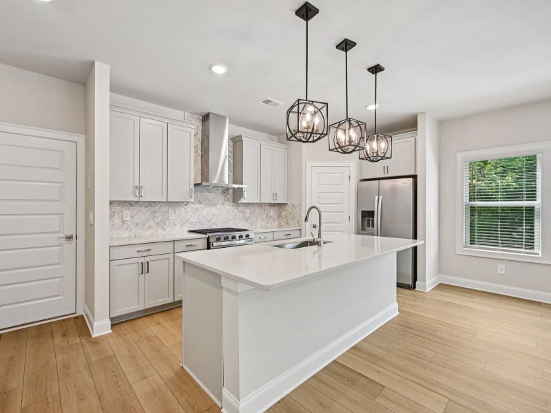 The Bayview floorplan with the Modern Rustic Harbor interior package.