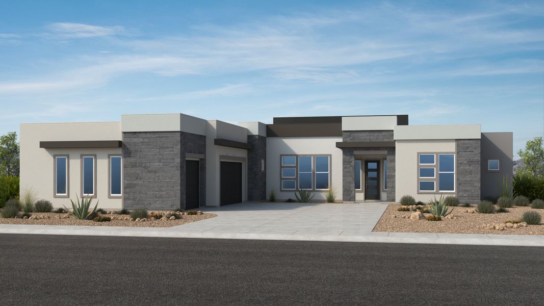 Front exterior of a home in the Verdin Capstone Collection community, located in Phoenix, AZ (Image 11).