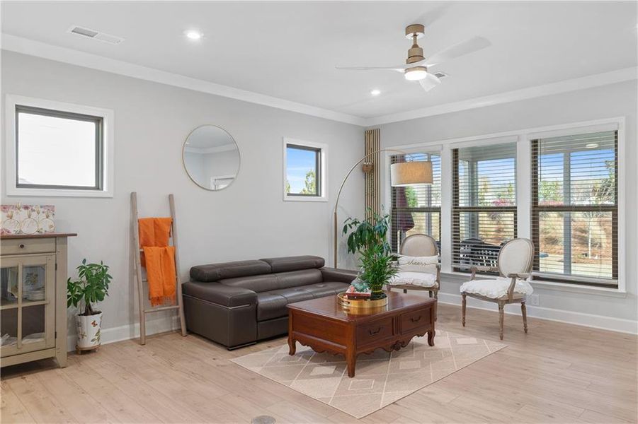 Furnished interior view inside a new home in , Hoschton (Image 16). Furnished interior view inside a new home in , Hoschton (Image 16).