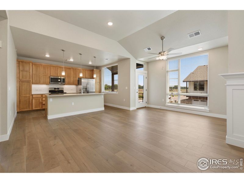 View into Kitchen from Living Room