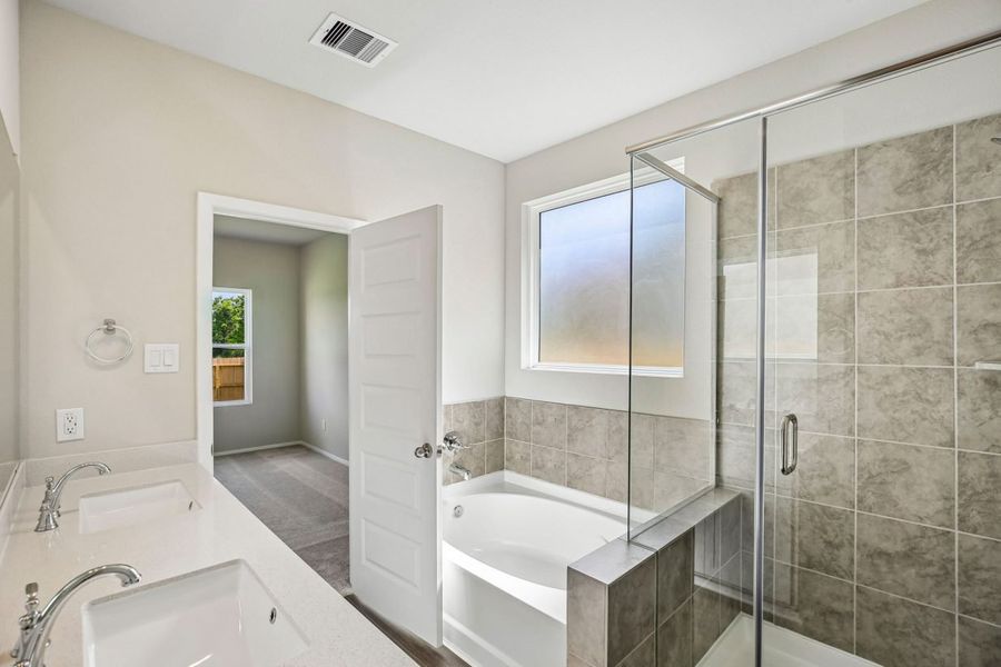 Furnished interior view inside a new home in Mustang Meadows, Waller (Image 9).