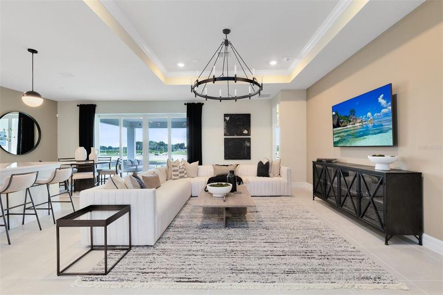 Furnished interior view inside a new home in Hartford Terrace, Davenport (Image 9). Furnished interior view inside a new home in Hartford Terrace, Davenport (Image 9).