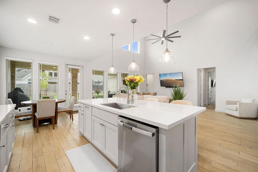 Furnished interior view inside a new home in , Manvel (Image 18).