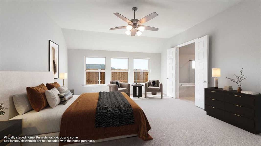 Furnished interior view inside a new home in The Heights At Uptown Celina 45', Celina (Image 10). Furnished interior view inside a new home in The Heights At Uptown Celina 45', Celina (Image 10).