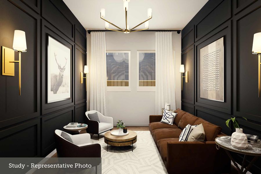 Furnished interior view inside a new home in Mustang Lakes, Celina (Image 3).