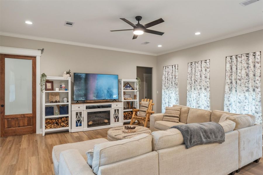 Furnished interior view inside a new home in , Shepherd (Image 10).