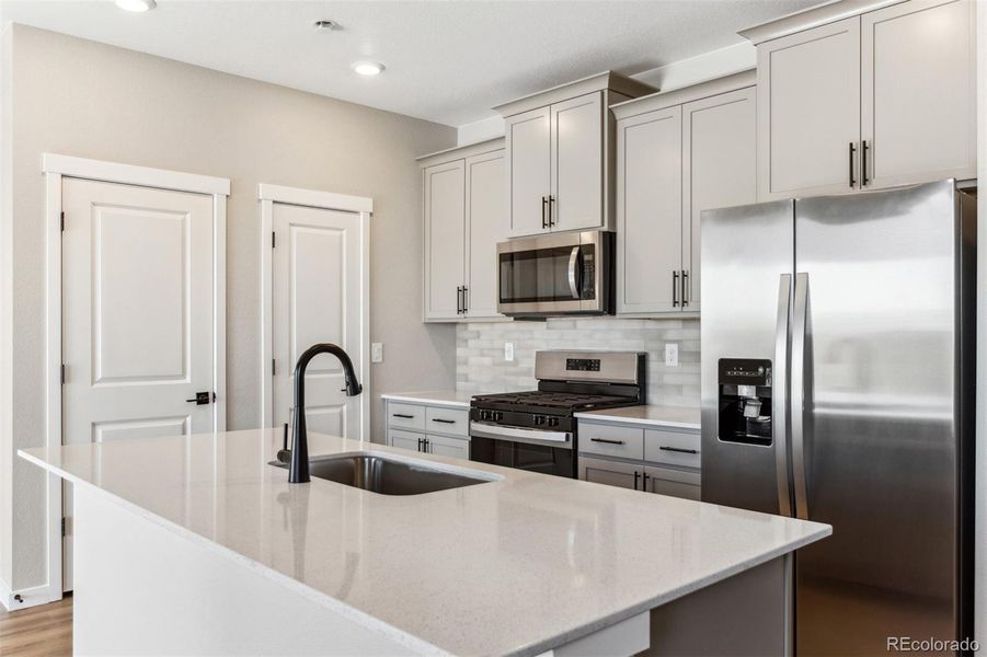 Furnished interior view inside a new home in , Commerce City (Image 4).