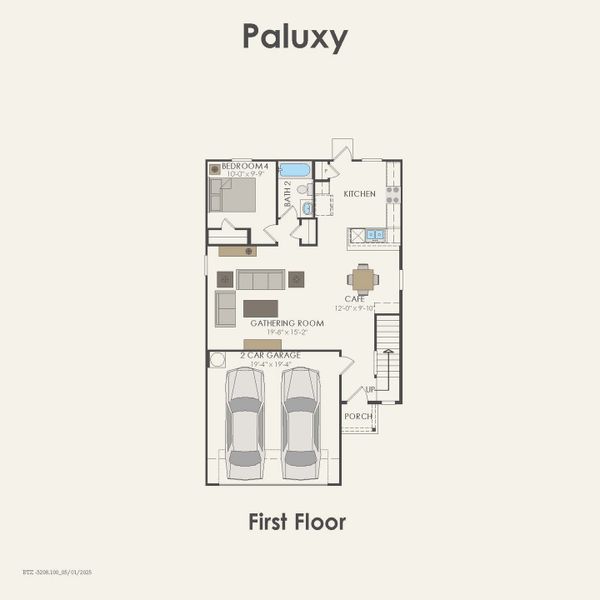 2D floor plan layout for the Paluxy by Centex in Ashford Crossing, Princeton, TX (Image 3). 2D floor plan layout for the Paluxy by Centex in Ashford Crossing, Princeton, TX (Image 3).