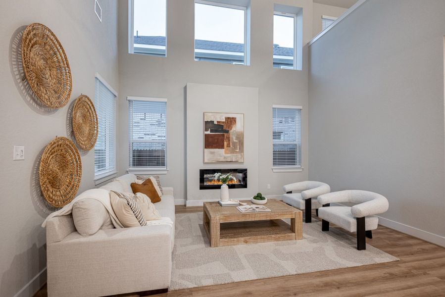 Furnished interior view inside a new home in Stillwater Ranch, San Antonio (Image 16). Furnished interior view inside a new home in Stillwater Ranch, San Antonio (Image 16).