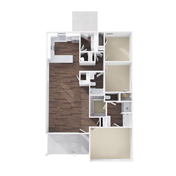 2D floor plan layout for the Wilmington by Foundation Home Builders LLC in Pinnix Loop, Burlington, NC (Image 2). 2D floor plan layout for the Wilmington by Foundation Home Builders LLC in Pinnix Loop, Burlington, NC (Image 2).