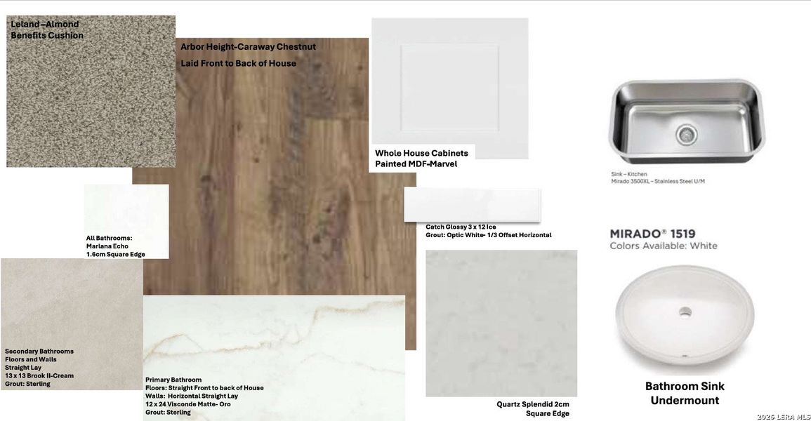Sample of building materials used in homes in The Parklands, Schertz (Image 5). Sample of building materials used in homes in The Parklands, Schertz (Image 5).