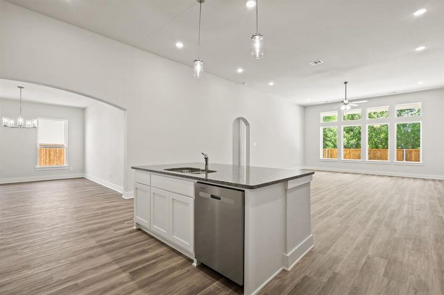 Furnished interior view inside a new home in Lyons Crest Estates, Garland (Image 9). Furnished interior view inside a new home in Lyons Crest Estates, Garland (Image 9).