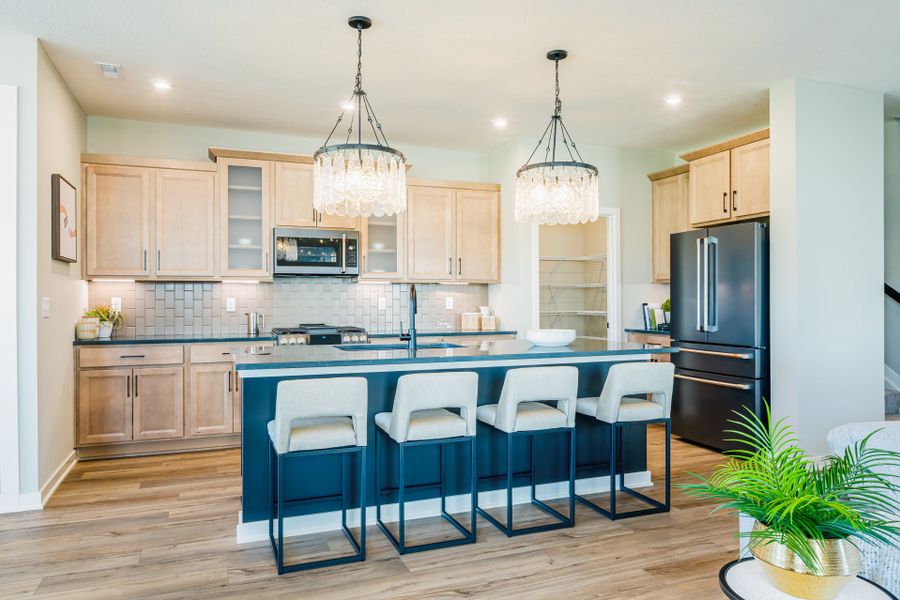 Representative furnished interior of a home built from the Camden by Fischer Homes in Easton Park, Dallas (Image 7).