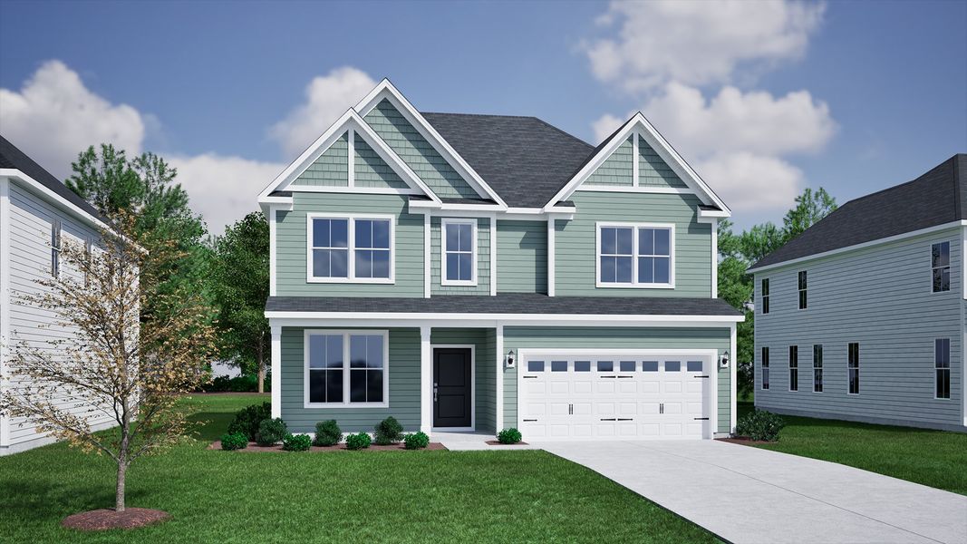 Representative exterior photo of a completed home built from the Mulberry - Vanguard Collection by Mungo Homes in Hanes Lake, Winston-Salem, NC (Image 13). Representative exterior photo of a completed home built from the Mulberry - Vanguard Collection by Mungo Homes in Hanes Lake, Winston-Salem, NC (Image 13).