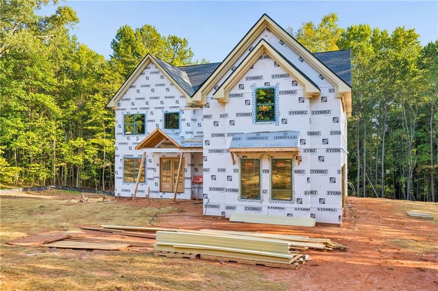 In-progress construction of a new home in , Hoschton, GA (Image 23).