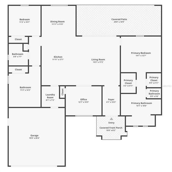 2D floor plan layout of this home in , Cape Coral, FL (Image 5).