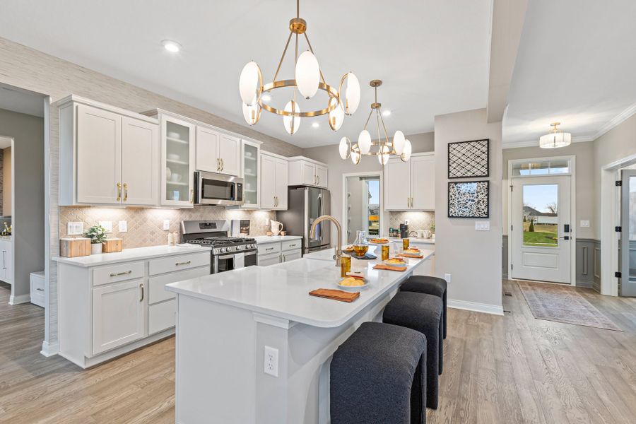 Representative furnished interior of a home built from the Wyatt by Fischer Homes in Twin Lakes, Hoschton (Image 34).