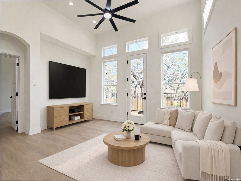 Furnished interior view inside a new home in , San Antonio (Image 9).